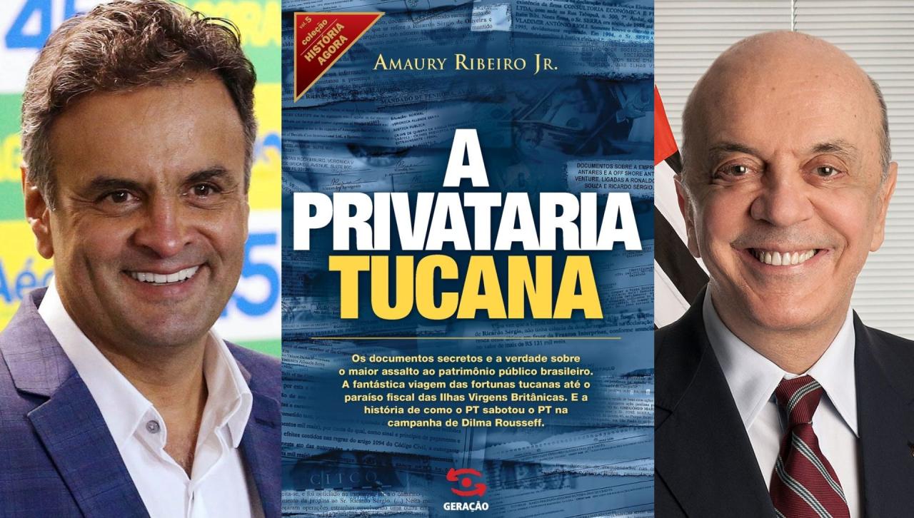 Privataria Tucana escancara a guerra entre Aécio Neves e José Serra através da imprensa
