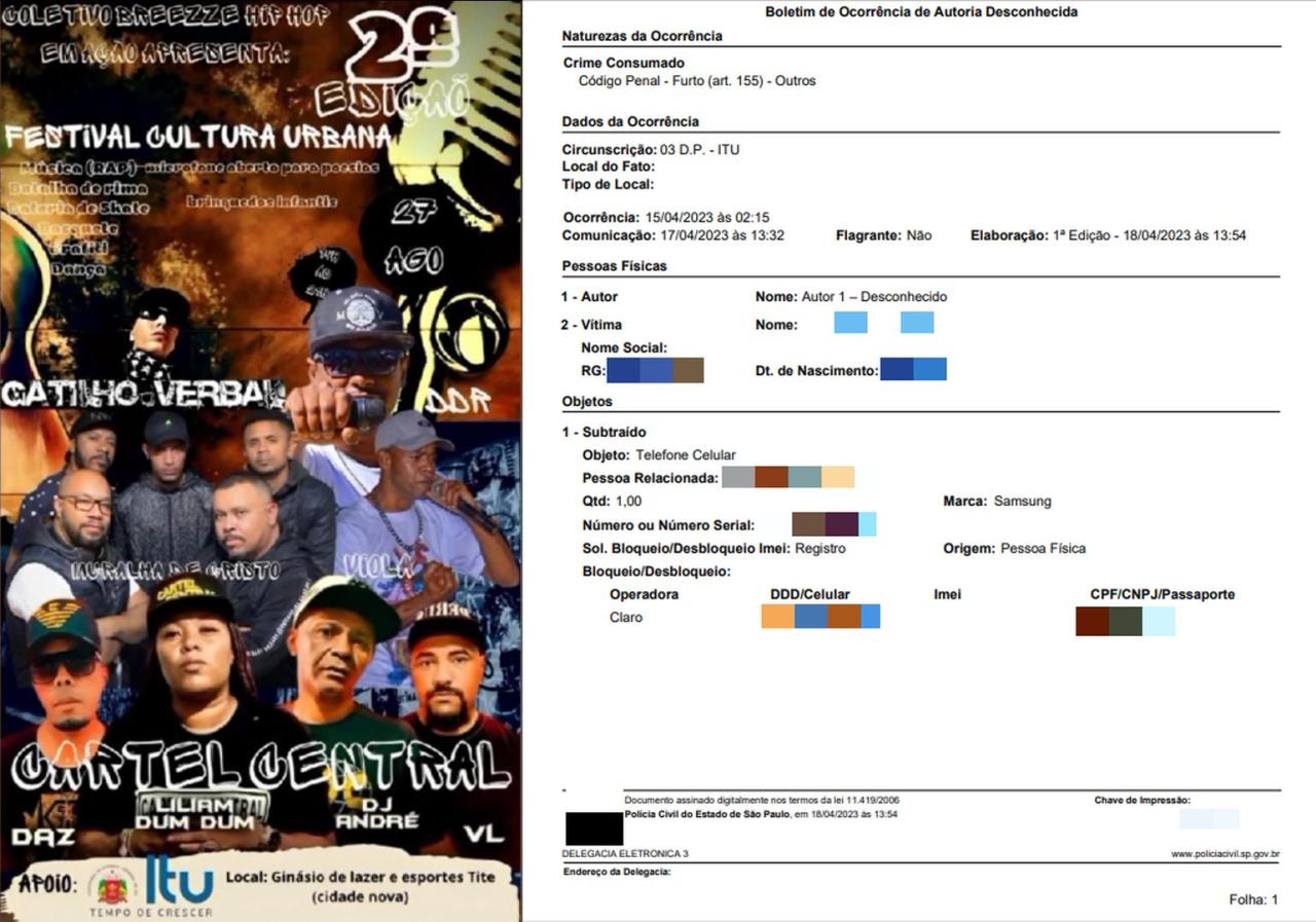 Gatilho Verbal e o BO aberto em Itu