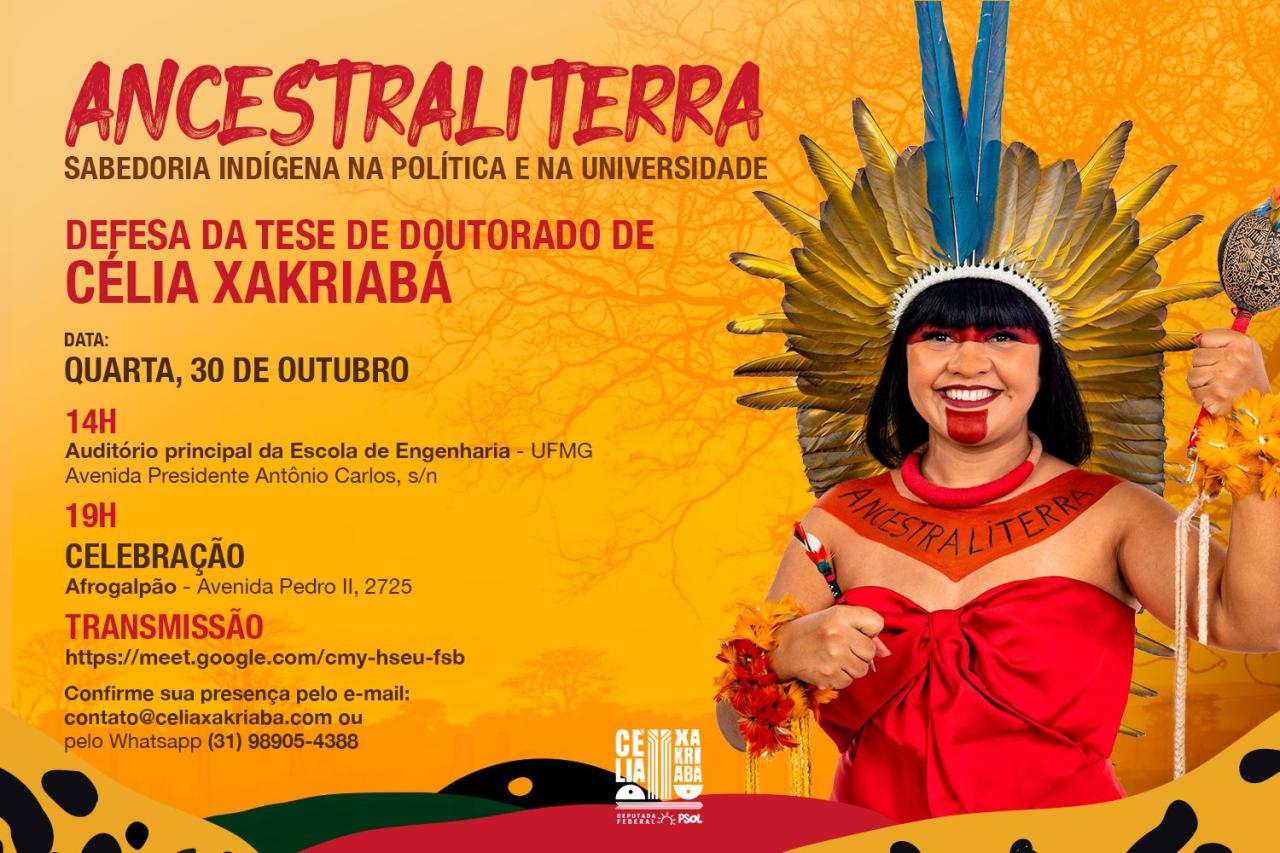 Deputada Célia Xakriabá se torna a primeira indígena doutora pela UFMG