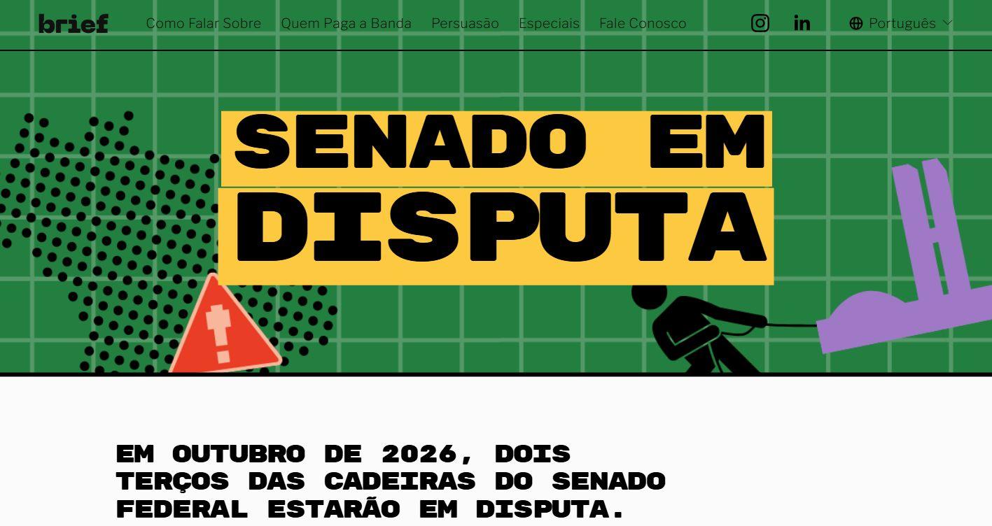 Estudo do Projeto Brief aponta financiamento digital ligado à extrema direita na disputa pelo Senado