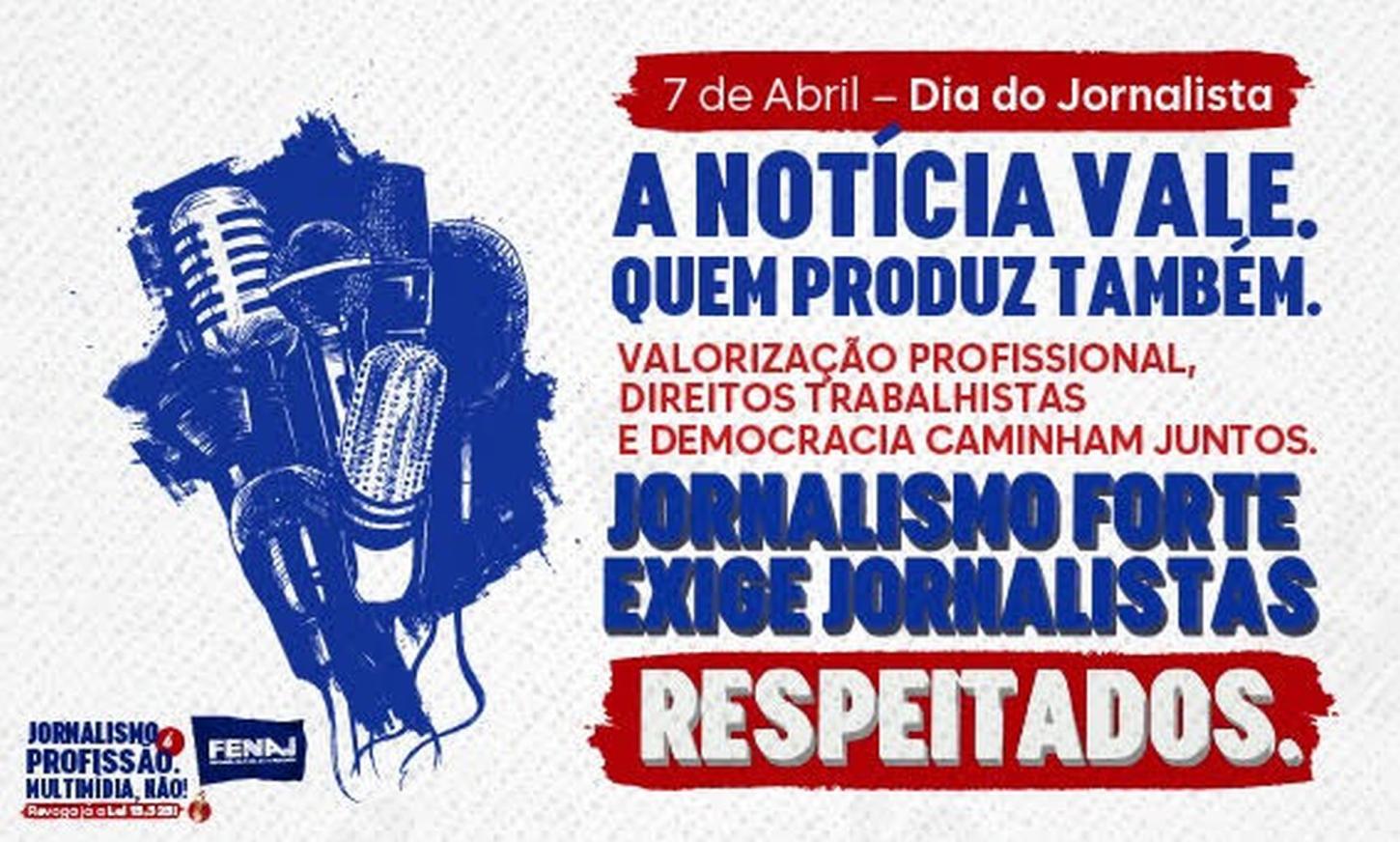 FENAJ defende a valorização da profissão em data especial